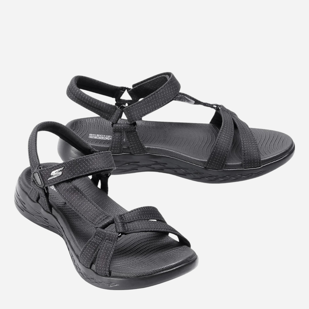 Sandały damskie Skechers 15316-BBK 37.5 Czarne (193642676402) - obraz 4