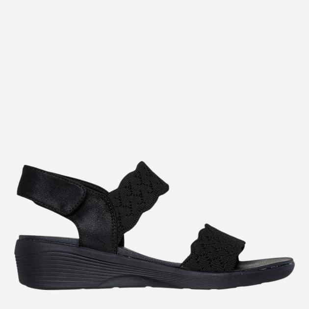 Sandały damskie na koturnie Skechers 163165-BBK 37 Czarne (197627348810) - obraz 1