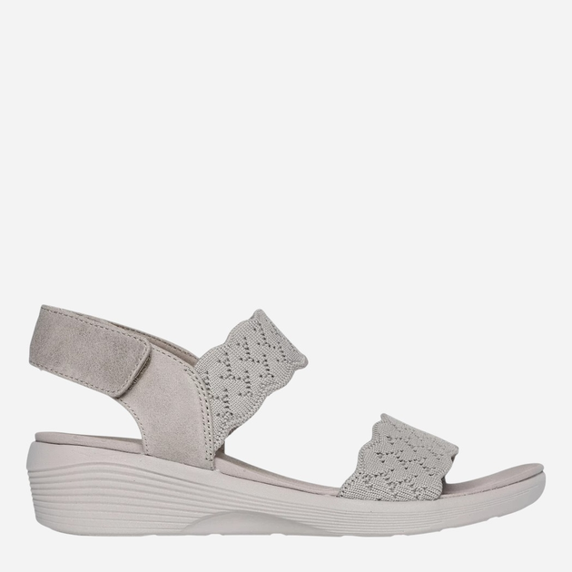 Sandały damskie na koturnie Skechers 163165-TPE 36 Szare (197627348872) - obraz 1