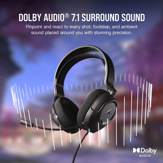 Słuchawki Corsair HS35 Surround v2 Multiplatform Gaming Carbon (CA-9011386-EU) - obraz 9