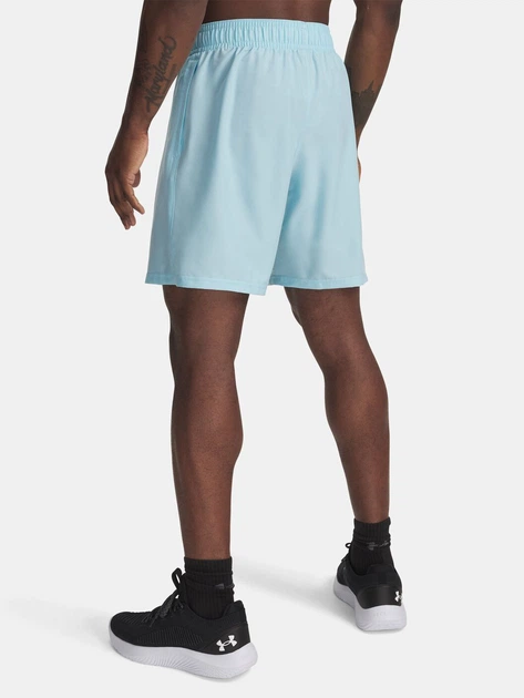 Спортивні шорти чоловічі Under Armour UA Tech Woven Wordmark Short 1383356-494 L Блакитні (197779361286) - зображення 2
