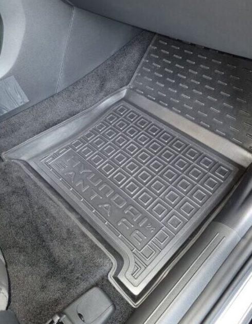 Автомобильные коврики в салон на Hyundai Santa Fe 24- черные Avto-Gumm Хендай Санта Фе АМ0055070 - Фото 3 Автомобильные коврики в салон на Hyundai Santa Fe 24- черные Avto-Gumm Хендай Санта Фе АМ0055070 - изображение 3
