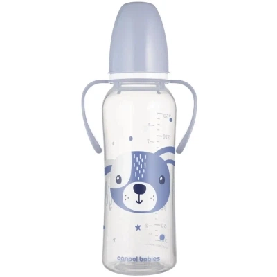 Бутылочка для кормления Canpol babies CUTE ANIMALS стандартная с ручками 250 мл синяя (11/845_blu) - Фото 1 Бутылочка для кормления Canpol babies CUTE ANIMALS стандартная с ручками 250 мл синяя (11/845_blu) - изображение 1