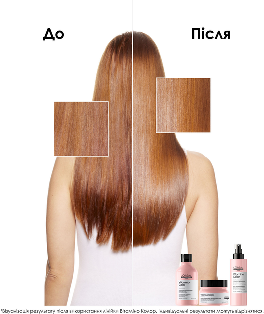 Професійний багатофункціональний спрей-догляд L'Oreal Professionnel Serie Expert Vitamino Color для всіх типів фарбованого волосся 190 мл (3474636974368) - зображення 6