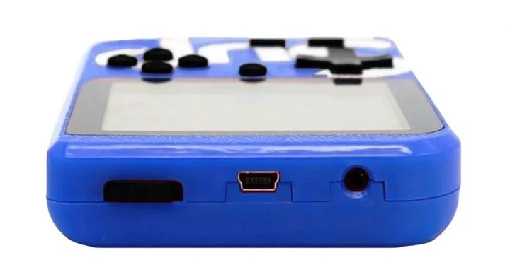 Портативная приставка с джойстиком Sup Retro Dendy 400 в 1 Game Box 3" на двоих Синий 8283 - изображение 5