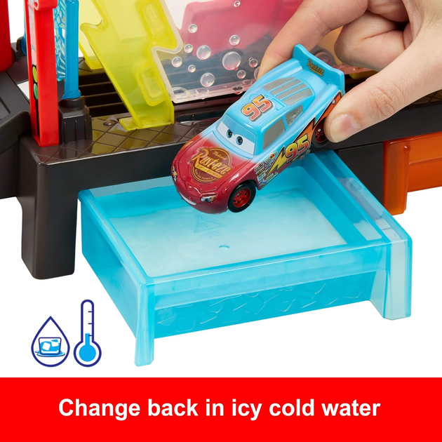 Tor samochodowy Mattel Disney Pixar Cars Color Changers Myjnia samochodowa JBM70 (0194735264100) - obraz 6