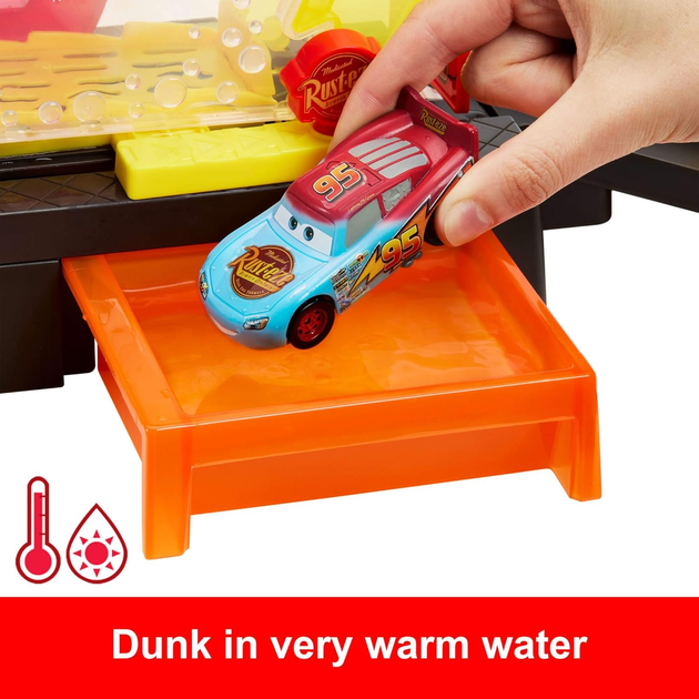 Tor samochodowy Mattel Disney Pixar Cars Color Changers Myjnia samochodowa JBM70 (0194735264100) - obraz 7