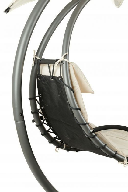 Leżanka huśtawka ogrodowa ModernHome by Multistore beżowa (PH006 BEIGE) - obraz 7