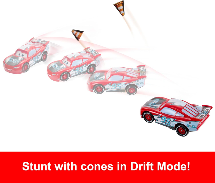 Машинка Mattel Disney Pixar Cars Drift & Race Lightning McQueen HXJ34 (0194735230921) - зображення 5