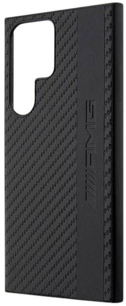 Панель Mercedes AMG Carbon Stripe Embossed для Samsung Galaxy S23 Ultra Чорний (3666339113117) - зображення 6