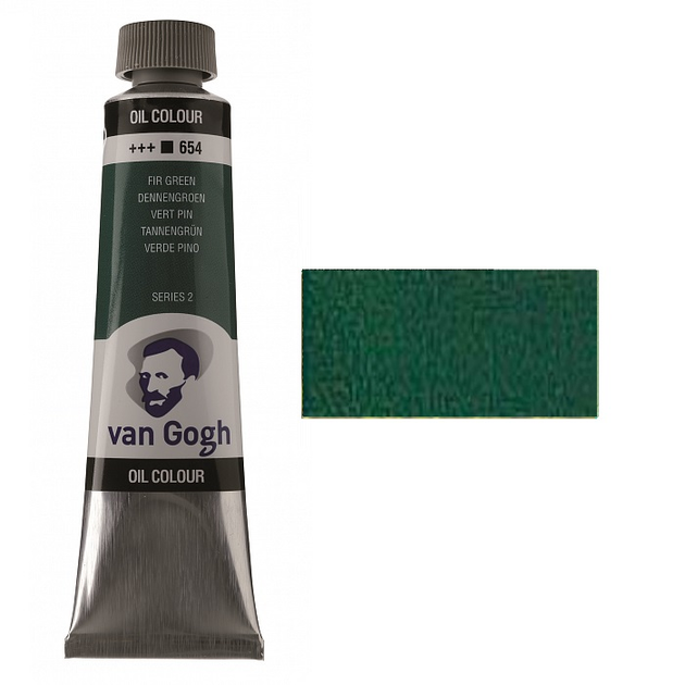 Фото - Малювання Royal Talens Олійна фарба Van Gogh туба (654) Ялицевий Зелений 40 мл.  (02056543)
