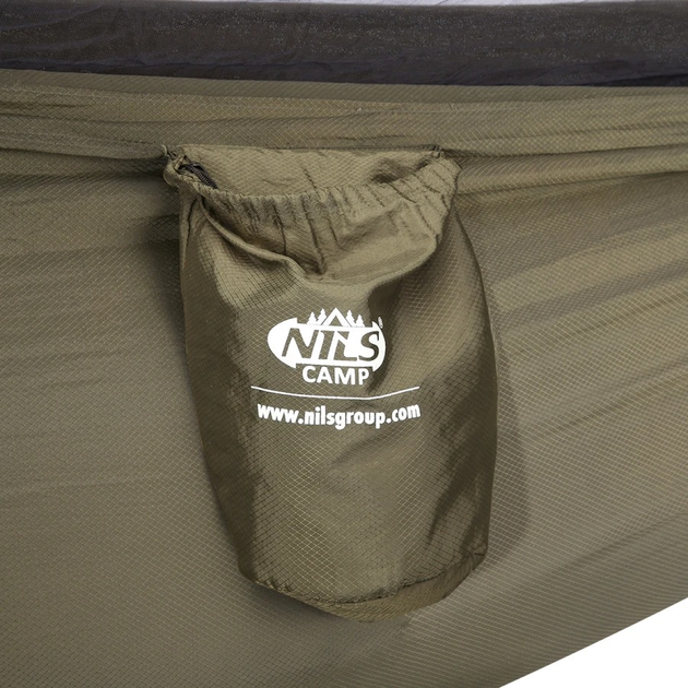 Hamak z moskitierą Nils CAMP zielony NC3116 (5907695508857) - obraz 7