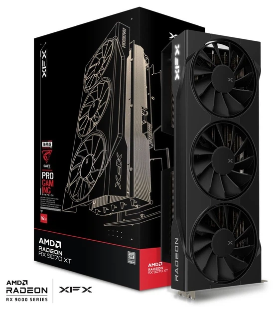 Видеокарта XFX Swift AMD Radeon RX 9070XT Triple Fan Gaming