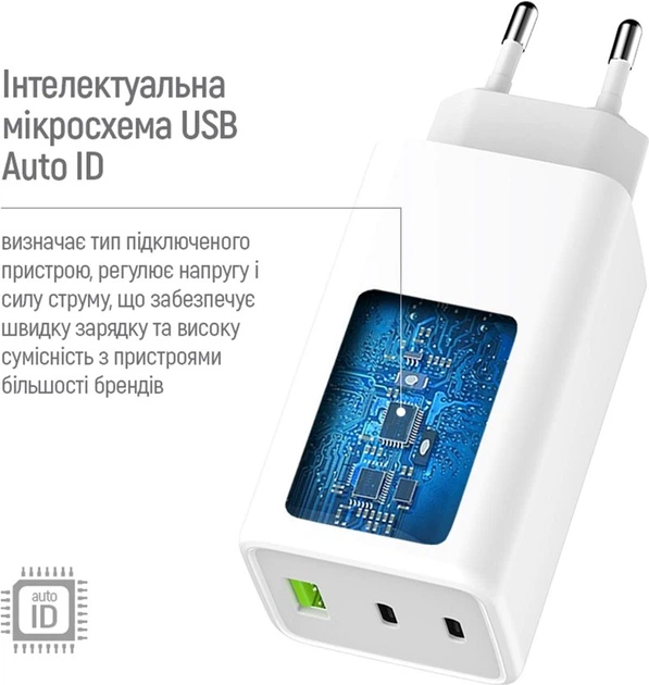 Сетевое зарядное устройство ColorWay GaN Mini 100W PD Port PPS USB