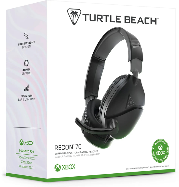 Słuchawki Turtle Beach Recon 70 Xbox Black (0731855020003) - obraz 7