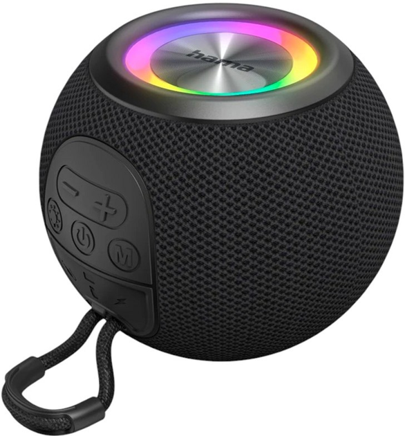 Przenośny głośnik Hama Bluetooth Ball Shape Speaker Black (4047443528209) - obraz 3