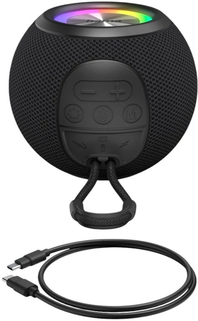 Przenośny głośnik Hama Bluetooth Ball Shape Speaker Black (4047443528209) - obraz 7