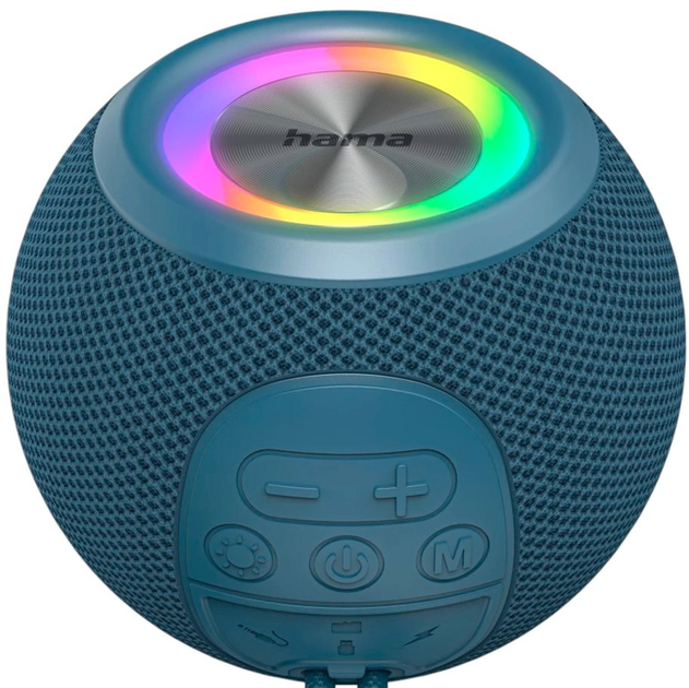Портативна колонка Hama Bluetooth Ball Shape Speaker Blue (4047443529046) - зображення 6
