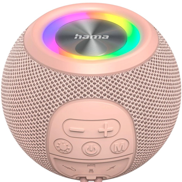 Przenośny głośnik Hama Bluetooth Ball Shape Speaker Pink (4047443529053) - obraz 6