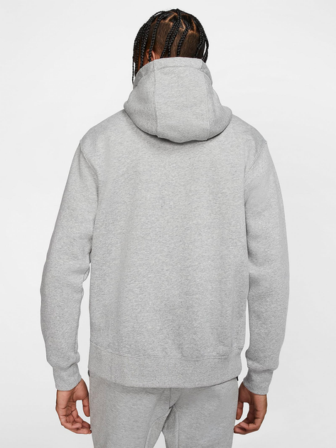 Bluza męska rozpinana streetwear z kapturem polarowa Nike M Nsw Club Hoodie Fz Bb BV2645-063 S Szara (193147702521) - obraz 2