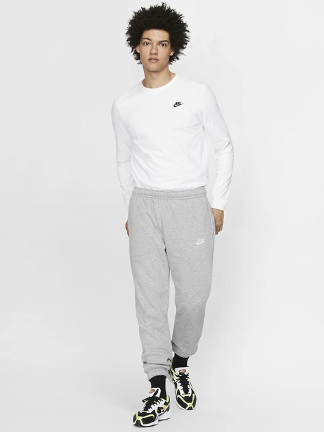 Spodnie dresowe męskie Nike M Nsw Club Pant Cf Bb BV2737-063 M Szare (193147714371) - obraz 3