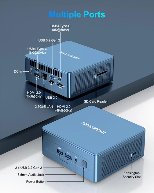 Міні ПК GEEKOM Mini IT13 / Intel i9-13900H / RAM 32GB / SSD 2TB