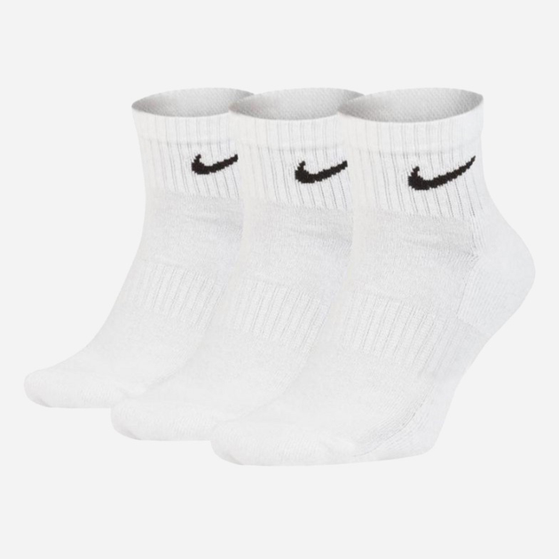 Zestaw skarpet męskich 3 pary Nike U Nk Everyday Csh Ankl 3Pr 132 SX7667-100 46-50 (XL) Biały (888407236389) - obraz 1