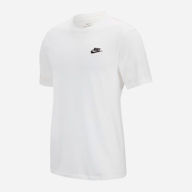 Koszulka męska bawełniana Nike M Nsw Club Tee AR4997-100 S Biała (191888618309) - obraz 4