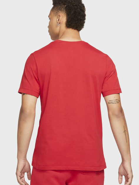 Футболка хлопковая длинная мужская Jordan M J Jumpman Emb Ss Crew DC7485-687 S Червона (195238739522) - зображення 2