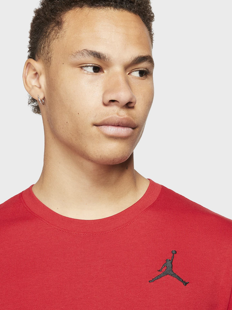 Koszulka męska bawełniana Jordan M J Jumpman Emb Ss Crew DC7485-687 S Czerwona (195238739522) - obraz 4