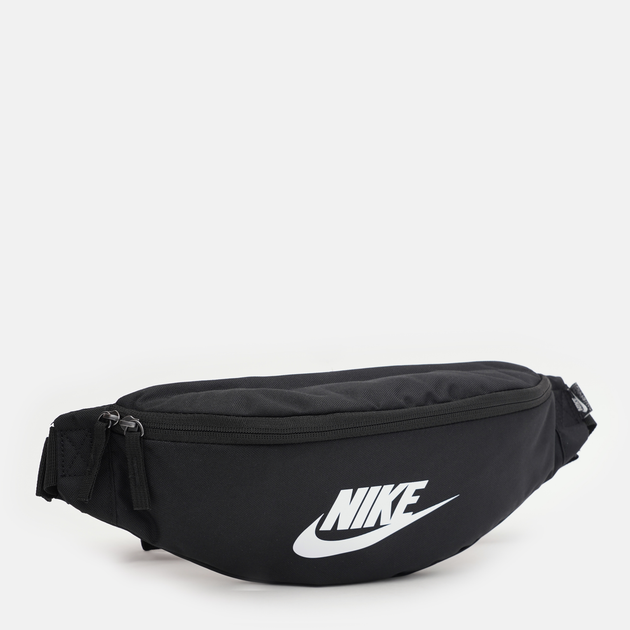 Сумка бананка поясна тканинна Nike Nk Heritage Waistpack - Fa21 DB0490-010 Чорна (195237317165) - зображення 4