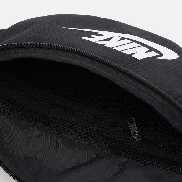Сумка бананка поясна тканинна Nike Nk Heritage Waistpack - Fa21 DB0490-010 Чорна (195237317165) - зображення 5