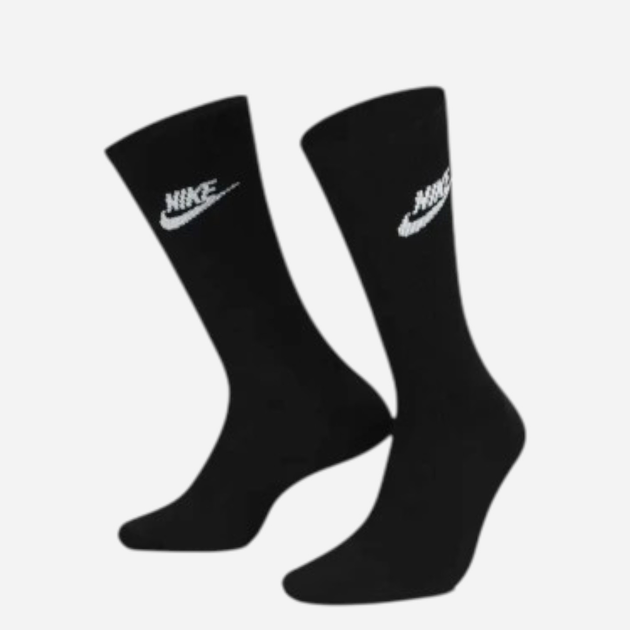 Zestaw skarpet damskich 3 pary Nike U Nk Nsw Everyday Essential Cr DX5025-010 34-38 (S) Czarny (196148785647) - obraz 2