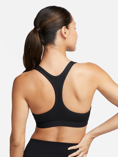 Спортивний топ для фітнесу жіночий Nike W Nk Swsh Lgt Spt Bra DX6817-010 S Чорний (196608848073) - зображення 2
