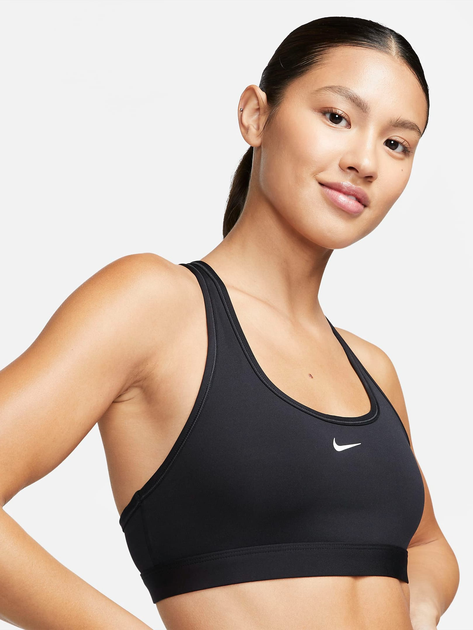 Top sportowy damski Nike W Nk Swsh Lgt Spt Bra DX6817-010 XL Czarny (196608848103) - obraz 6