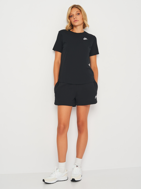 Футболка бавовняна жіноча Nike W Nsw Club Ss Tee DX7902-010 XS Чорна (196153998964) - зображення 3