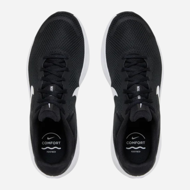 Чоловічі кросівки для бігу Nike Revolution 7 FB2207-001 45 (11US) Чорний/Білий (196969194444) - зображення 5