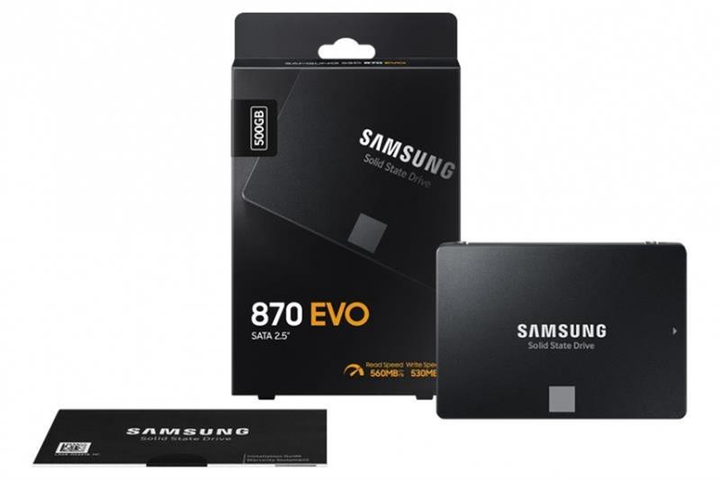 Накопитель SSD 500GB Samsung 870 EVO 2.5" SATAIII MLC (MZ-77E500BW) - изображение 4
