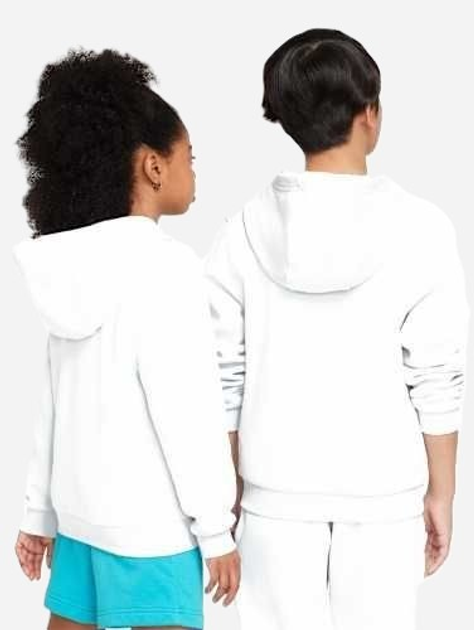 Підліткове тепле худі для дівчинки Nike K Nsw Club Flc Hdy Lbr FD3000-025 158-164 см (XL) Біле (197859876938) - зображення 2