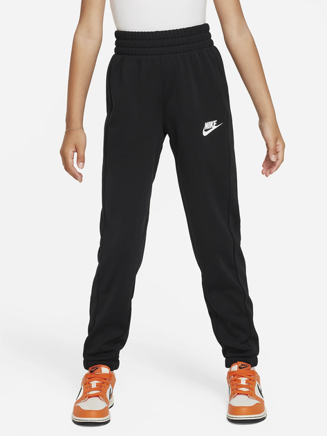Dres dziecięcy dla dziewczynki Nike K Nsw Tracksuit Poly Fz Hbr FD3067-010 128-134 cm (S) Czarny (196607053034) - obraz 5