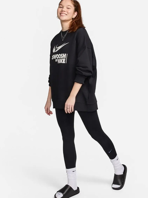 Legginsy sportowe damskie Nike W Nk Df One Hr Tight FN3226-010 M Czarne (197593079558) - obraz 3