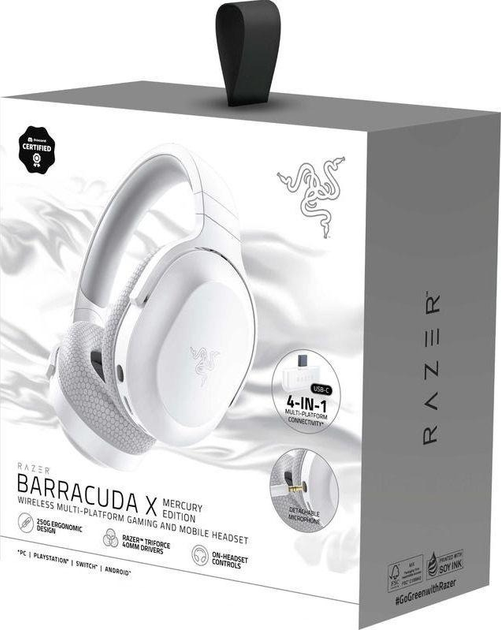 Гарнитура Razer Barracuda X 2022 Mercury (RZ04-04430200-R3M1