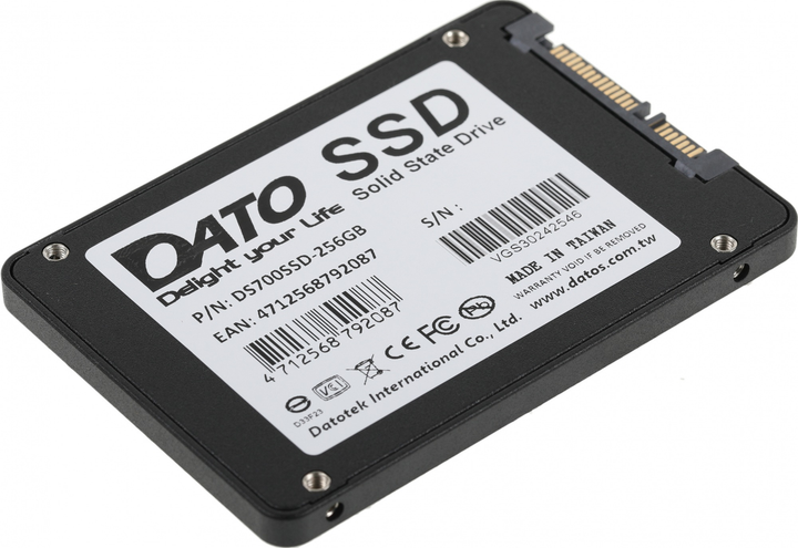 Накопичувач SSD 256GB Dato DS700 2.5" SATAIII TLC (DS700SSD-256GB) - зображення 3