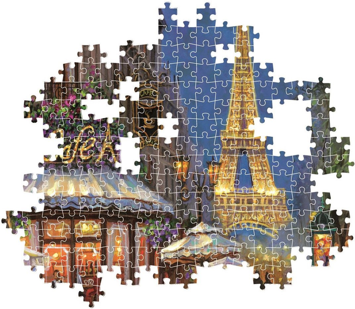 Puzzle Clementoni High Quality Night at the Eiffel Cafe 500 elementów 35571 (8005125355716) - obraz 3