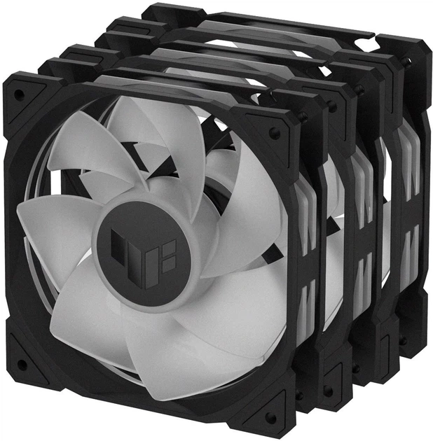 Zestaw wentylatorów ASUS TUF Gaming TR120 ARGB Triple Pack Reverse Blade Black (90DA00D0-B09020) - obraz 7