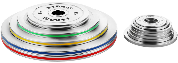 Talerz olimpijski HMS TOS25 kalibrowany stalowy 2.5 kg (5907695511772) - obraz 6