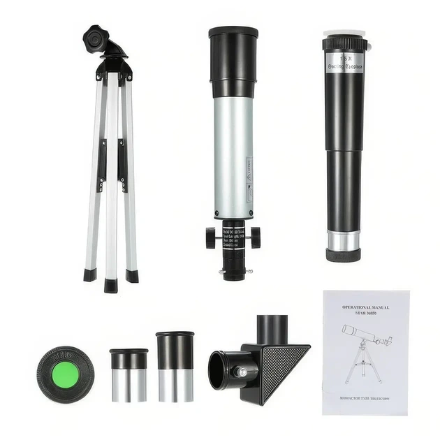 Телескоп зеркально-линзовый астрономический на штативе Telescope F36050 HA-152 - Фото 7 Телескоп зеркально-линзовый астрономический на штативе Telescope F36050 HA-152 - изображение 7