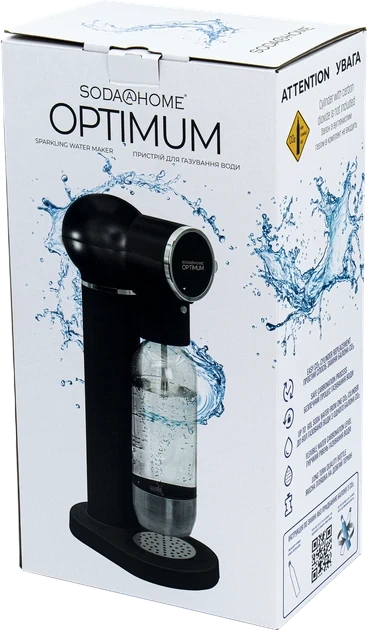 Сифон для газирования воды и напитков SODA@HOME OPTIMUM Black с балоном СО₂ - изображение 6