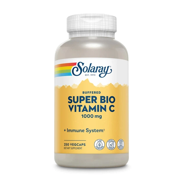 Вітаміни та мінерали Super Bio Vitamin C Timed Release, 250 вегакапсул Solaray 000328665 - Фото 1 Вітаміни та мінерали Super Bio Vitamin C Timed Release, 250 вегакапсул Solaray 000328665 - зображення 1