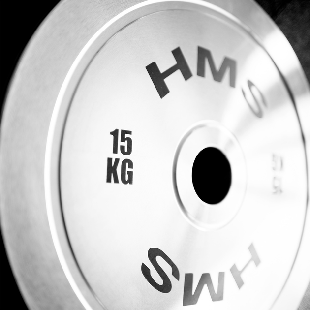 Talerz olimpijski HMS TOS150 kalibrowany stalowy 15 kg (5907695511826) - obraz 4